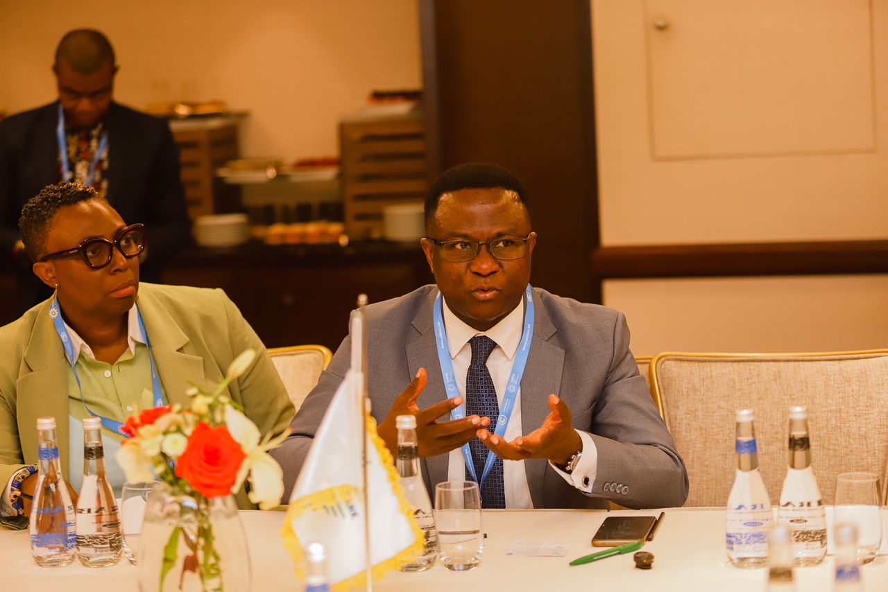 Noah Gyimah speaking at COP29